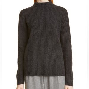 Vince Ribbed wool & cashmeres mock neck sweater